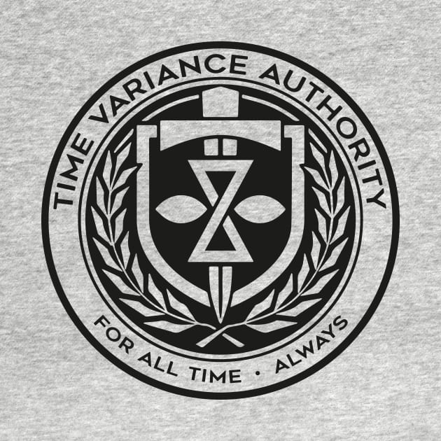 Seal of The Time Variance Authority (Black) by Pufahl